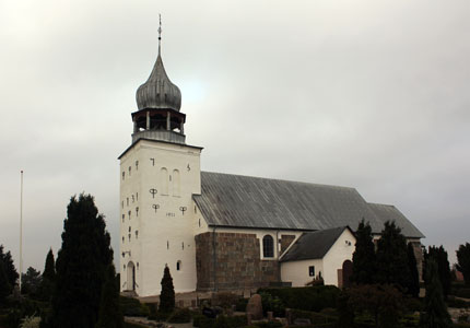 Gravsten på Andst kirkegård. Anst herred. Ribe amt.