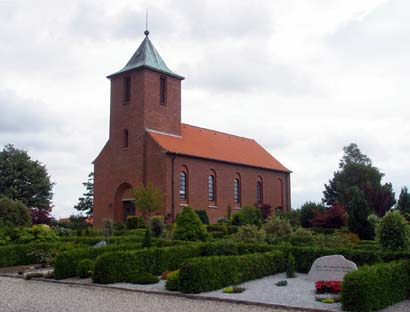 Gravsten på Arden kirkegård. Hindsted herred. Aalborg amt.