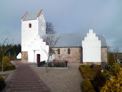 Gravsten på Bælum kirkegård. Hellum herred. Aalborg amt.