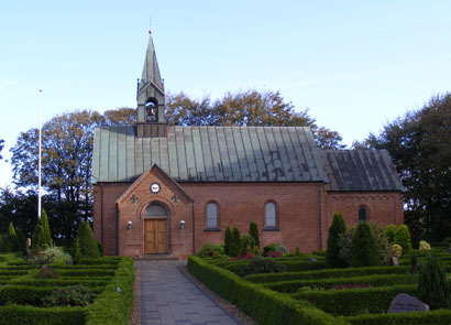 Gravsten på Bejsnap kirkegård. Øster Horne herred. Ribe amt.