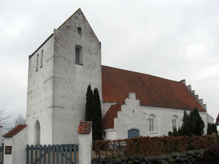 Gravsten på Brændekilde kirkegård. Odense herred. Odense amt.