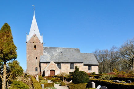 Gravsten på Branderup kirkegård. Nørre Rangstrup herred. Haderslev amt.