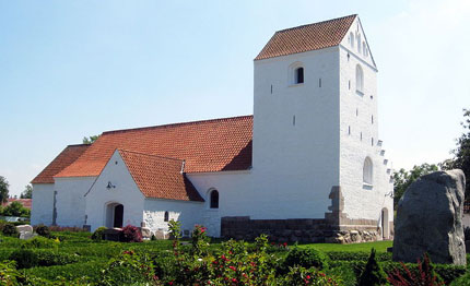 Gravsten på Brovst kirkegård. Øster Han herred. Hjørring amt.