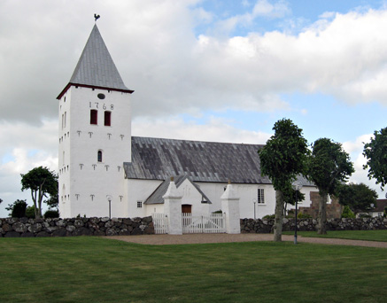 Gravsten på Darum kirkegård. Gørding herred. Ribe amt.