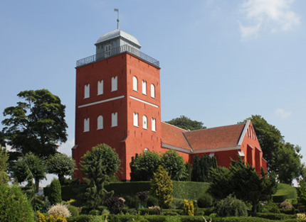 Gravsten på Dreslette kirkegård. Baag herred. Odense amt.