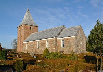 Gravsten på Fole kirkegård. Frøs herred. Haderslev amt.