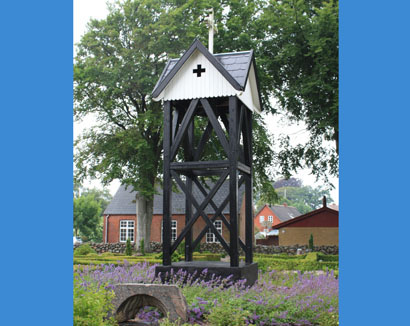 Gravsten på Foulum kirkegård. Sønderlyng herred. Viborg amt.