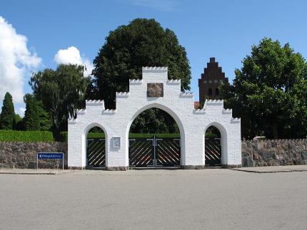 Gravsten på Frederikssund kirkegård. Frederikssund herred. Frederiksborg amt.