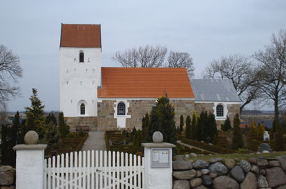 Gravsten på Frejlev kirkegård. Hornum herred. Aalborg amt.