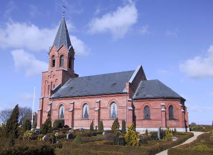 Gravsten på Grejs kirkegård. Nørvang herred. Vejle amt.