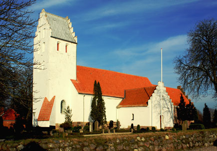 Gravsten på Hårslev kirkegård. Skovby herred. Odense amt.