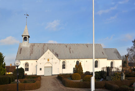 Gravsten på Hammelev kirkegård. Gram herred. Haderselv amt.