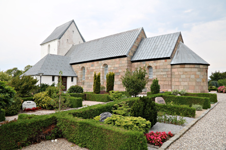 Gravsten på Hammershøj kirkegård. Sønderlyng herred. Viborg amt.