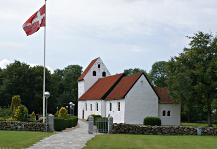 Gravsten på Hellevad kirkegård. Sønder Rangstrup herred. Aabenraa amt.