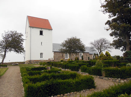 Gravsten på Horne kirkegård. Vennebjerg herred. Hjørring amt.