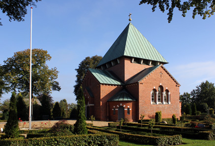 Gravsten på Hovborg kirkegård. Malt herred. Ribe amt.