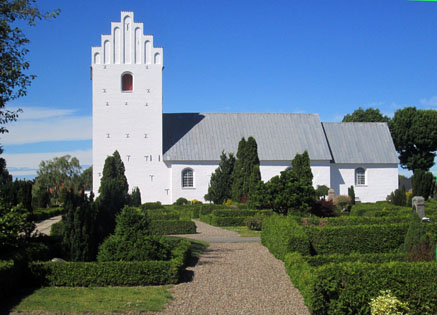 Gravsten på Jerslev kirkegård. Børglum herred. Hjørring amt.