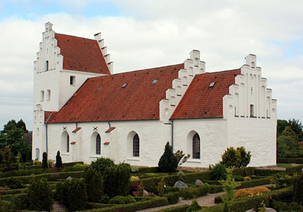 Gravsten på Jordløse kirkegård. Sallinge herred. Svendborg amt.