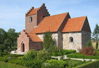 Gravsten på Kasted kirkegård. Hasle herred. Aarhus amt.