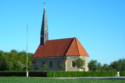 Gravsten på Koldmose kirkegård. Øster Han herred. Hjørring amt.