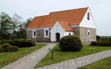 Gravsten på Kornum kirkegård. Slet herred. Aalborg amt.