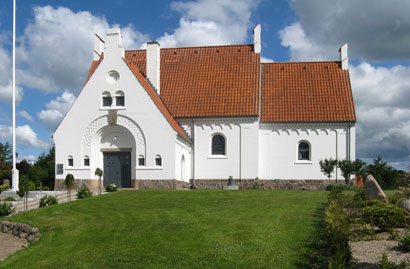 Gravsten på Morild kirkegård. Børglum herred. Hjørring amt.