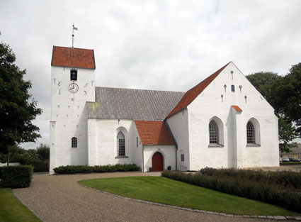 Gravsten på Nibe kirkegård. Hornum herred. Aalborg amt.