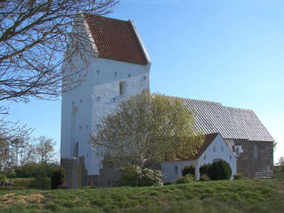 Gravsten på Nørre Bork kirkegård. Nørre Horne herred. Ringkøbing amt.