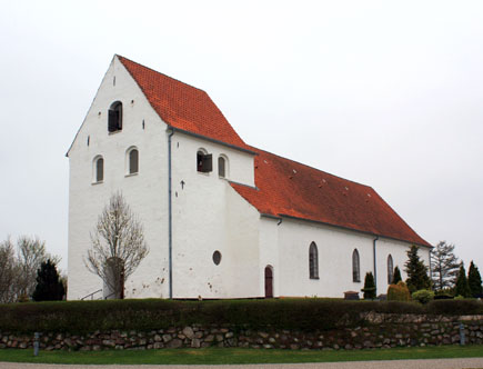 Gravsten på Orte kirkegård. Baag herred. Odense amt.