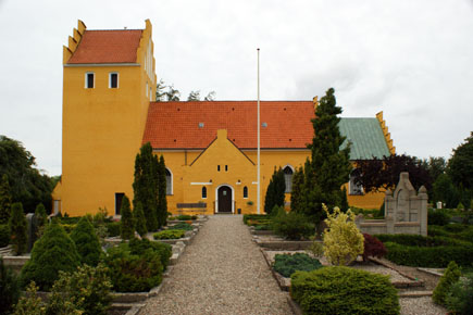 Gravsten på Rørvig kirkegård. Ods herred. Holbæk amt.