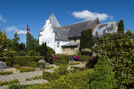 Gravsten på Sønder Starup kirkegård. Haderslev herred. Haderslev amt.