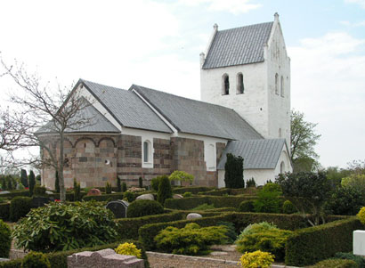 Gravsten på Staby kirkegård. Ulfborg herred. Ringkøbing amt.