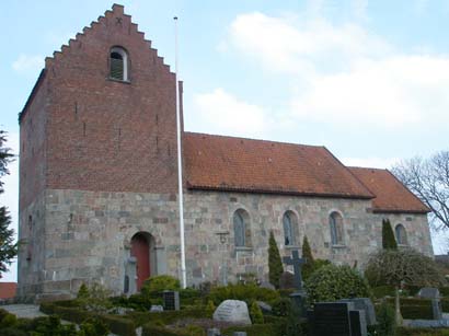 Gravsten på Stenild kirkegård. Gislum herred. Aalborg amt.