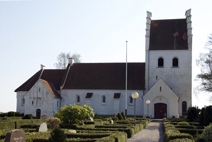 Gravsten på Stenvad kirkegård. Djurs Nørre herred. Randers amt.