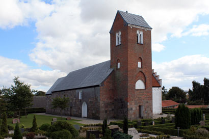 Gravsten på Tånum kirkegård. Sønderlyng herred. Viborg amt.