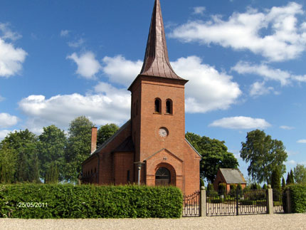 Gravsten på Tårup kirkegård. Vindinge herred. Svendborg amt.