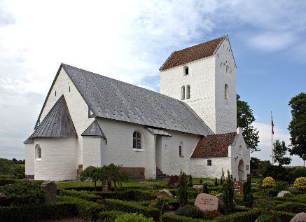 Gravsten på Tårup kirkegård. Fjends herred. Viborg amt.