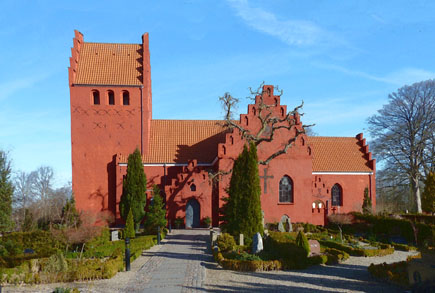 Gravsten på Tølløse (Gamle og Ny) kirkegård. Merløse herred. Holbæk amt.