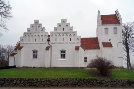 Gravsten på Tommerup kirkegård. Odense herred. Odense amt.