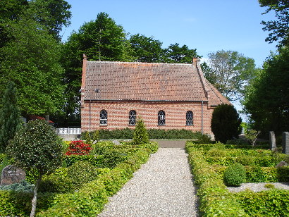 Gravsten på Trængstrup Frimenigheds kirkegård. Hornum herred. Aalborg amt.