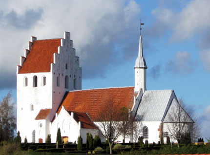 Gravsten på Ullerslev kirkegård. Vindinge herred. Svendborg amt.