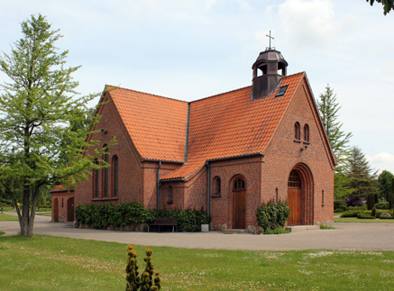 Gravsten på Vejle Nordre kirkegård. Nørvang herred. Vejle amt.