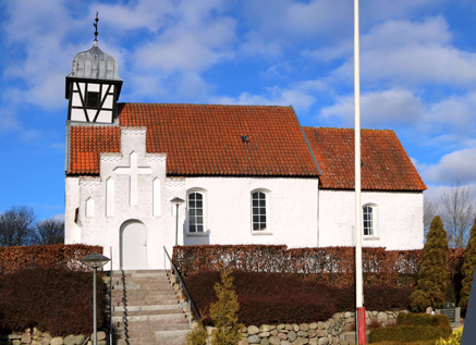 Gravsten p Vejrumbro (Vejrum) kirkegård. Sønderlyng herred. Viborg amt.
