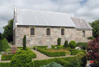 Gravsten på Vidstrup kirkegård. Vennebjerg herred. Hjørring amt.