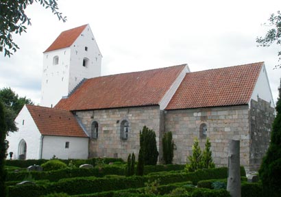 Gravsten på Vindblæs kirkegård. Gjerlev herred. Randers amt.