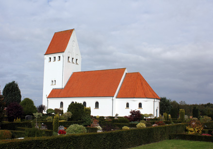 Gravsten på Vonge kirkegård. Nørvang herred. Vejle amt.