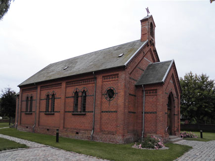 Gravsten pæ Vorup kirkegård. Galten herred. Randers amt.