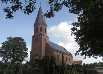 Gravsten pæ Vrinners kirkegård. Mols herred. Randers amt.
